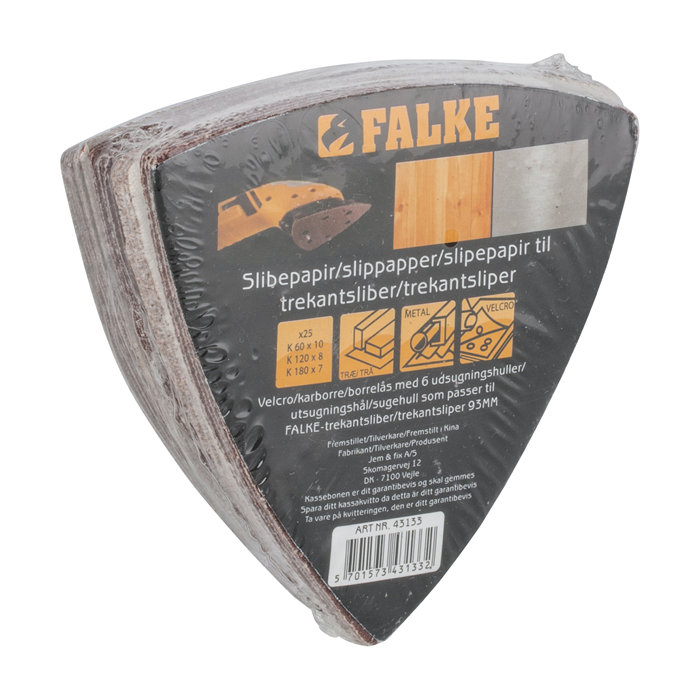 Slippapper Trekantsslip K60-180 25-pack Falke